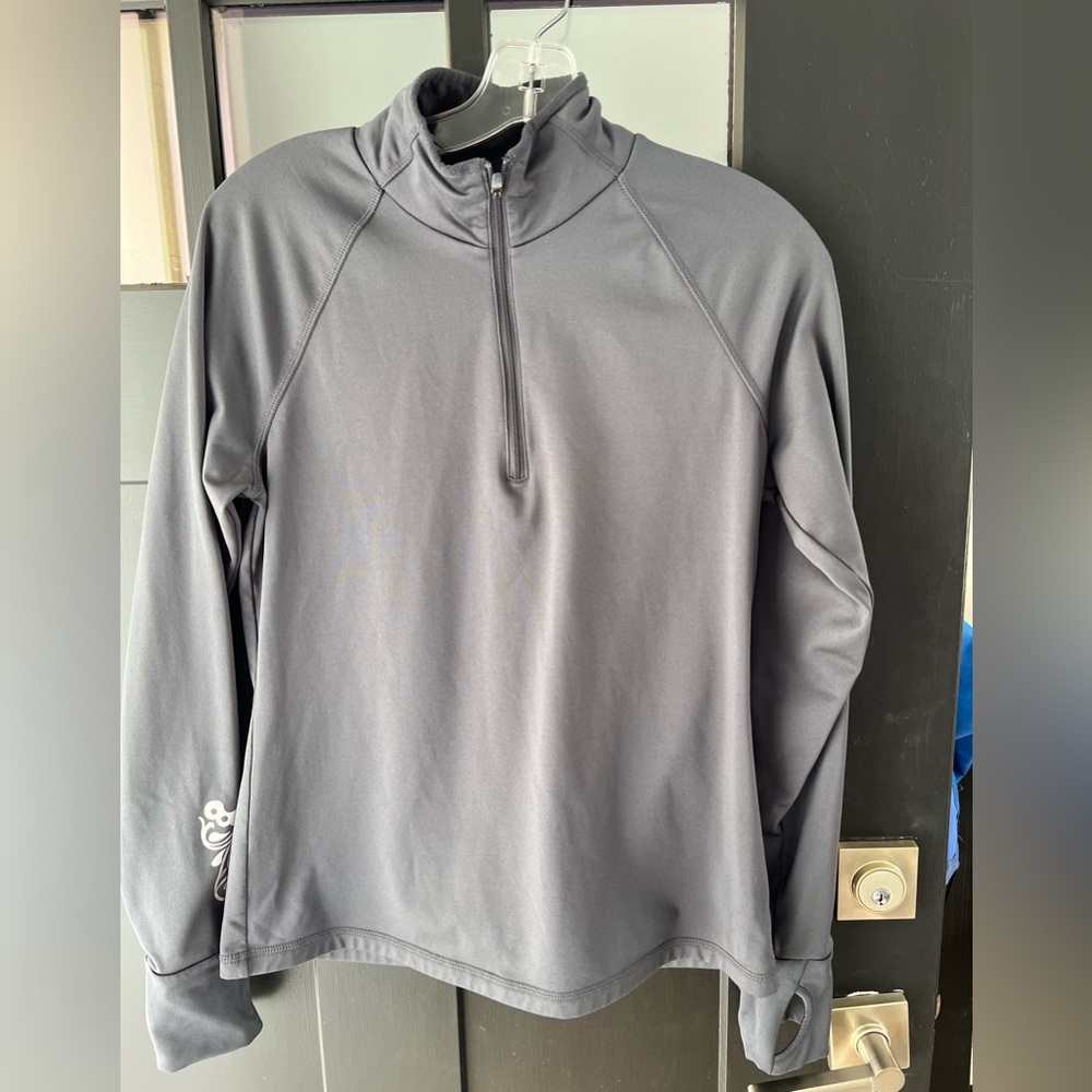 Athleta gray half zip pullover